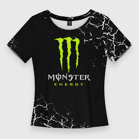 Женская футболка 3D Slim с принтом MONSTER ENERGY в Ухте,  |  | black monster | bmx | claw | cybersport | energy | monster | monster energy | moto | motocross | race | sport | киберспорт | когти | монстер энерджи | монстр | мото | мотокросс | ралли | скейтбординг | спорт | энергия