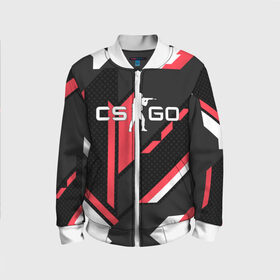 Детский бомбер 3D с принтом CS GO CYREX в Ухте, 100% полиэстер | застегивается на молнию, по бокам два кармана без застежек, мягкие манжеты, по низу бомбера и на воротнике — эластичная резинка | astralis | awp | counter strike | cs go | cs go global offensive | cs:go | faze clan | hyper beast | team liquid | астралис | кс го | тим ликвид | фейз клан | хайпер бист