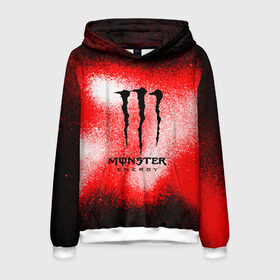 Мужская толстовка 3D с принтом MONSTER ENERGY в Ухте, 100% полиэстер | двухслойный капюшон со шнурком для регулировки, мягкие манжеты на рукавах и по низу толстовки, спереди карман-кенгуру с мягким внутренним слоем. | energy | monster energy | монстр | монстр энерджи