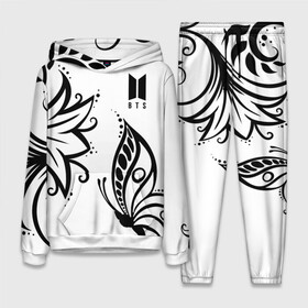 Женский костюм 3D (с толстовкой) с принтом BTS в Ухте,  |  | bangtan | bighit | boy | fake love | j hope | jimin | jin | jungkook | korea | kpop | live | luv | mic drop | rm | suga | v | with | бтс | кей | поп