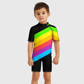 Детский купальный костюм 3D НЕОНОВЫЕ ЛИНИИ: в Ухте, Полиэстер 85%, Спандекс 15% | застежка на молнии на спине | abstraction | geometry | optic | optical | pattern | visual | абстракция | геометрия | линии | оптические | оптический узор | полосы | психоделика | разводы | текстуры | узор | узоры | фрактал