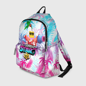 Рюкзак 3D с принтом BRAWL STARS SPROUT в Ухте, 100% полиэстер | лямки с регулируемой длиной, сверху петелька, чтобы рюкзак можно было повесить на вешалку. Основное отделение закрывается на молнию, как и внешний карман. Внутри два дополнительных кармана, один из которых закрывается на молнию. По бокам два дополнительных кармашка | bibi | brawl stars | coach mike | crow | gale | leon | leon shark | max | mecha crow | mortis | mr.p | phoenix | sally leon | sandy | spike | sprout | tara | unicorn | virus 8 bit | werewolf | ворон | оборотень