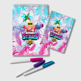 Блокнот с принтом BRAWL STARS SPROUT в Ухте, 100% бумага | 48 листов, плотность листов — 60 г/м2, плотность картонной обложки — 250 г/м2. Листы скреплены удобной пружинной спиралью. Цвет линий — светло-серый
 | bibi | brawl stars | coach mike | crow | gale | leon | leon shark | max | mecha crow | mortis | mr.p | phoenix | sally leon | sandy | spike | sprout | tara | unicorn | virus 8 bit | werewolf | ворон | оборотень
