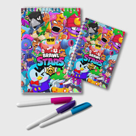 Блокнот с принтом BRAWL STARS SPROUT в Ухте, 100% бумага | 48 листов, плотность листов — 60 г/м2, плотность картонной обложки — 250 г/м2. Листы скреплены удобной пружинной спиралью. Цвет линий — светло-серый
 | bibi | brawl stars | coach mike | crow | gale | leon | leon shark | max | mecha crow | mortis | mr.p | phoenix | sally leon | sandy | spike | sprout | tara | unicorn | virus 8 bit | werewolf | ворон | оборотень