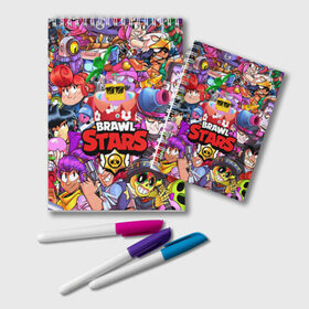 Блокнот с принтом BRAWL STARS SPROUT в Ухте, 100% бумага | 48 листов, плотность листов — 60 г/м2, плотность картонной обложки — 250 г/м2. Листы скреплены удобной пружинной спиралью. Цвет линий — светло-серый
 | bibi | brawl stars | coach mike | crow | gale | leon | leon shark | max | mecha crow | mortis | mr.p | phoenix | sally leon | sandy | spike | sprout | tara | unicorn | virus 8 bit | werewolf | ворон | оборотень