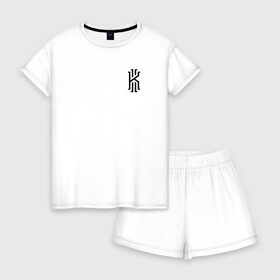 Женская пижама с шортиками хлопок Кайри Ирвинг: в Ухте, 100% хлопок | футболка прямого кроя, шорты свободные с широкой мягкой резинкой | irving | kyrie irving | nba | баскетбол | ирвинг | кайри ирвинг