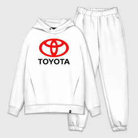 Мужской костюм хлопок OVERSIZE с принтом TOYOTA в Ухте,  |  | auto | sport | toyota | авто | автомобиль | автомобильные | бренд | марка | машины | спорт | тойота