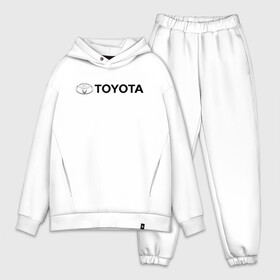 Мужской костюм хлопок OVERSIZE с принтом TOYOTA в Ухте,  |  | auto | sport | toyota | авто | автомобиль | автомобильные | бренд | марка | машины | спорт | тойота
