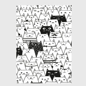 Скетчбук с принтом КОТЫ WHITE в Ухте, 100% бумага
 | 48 листов, плотность листов — 100 г/м2, плотность картонной обложки — 250 г/м2. Листы скреплены сверху удобной пружинной спиралью | cat | взгляд | кот | кот хипстер | котёнок | котятки | котятушки | кошечки | кошка | мордочка