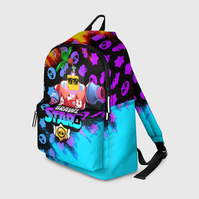 Рюкзак 3D с принтом BRAWL STARS SPROUT в Ухте, 100% полиэстер | лямки с регулируемой длиной, сверху петелька, чтобы рюкзак можно было повесить на вешалку. Основное отделение закрывается на молнию, как и внешний карман. Внутри два дополнительных кармана, один из которых закрывается на молнию. По бокам два дополнительных кармашка | bibi | brawl stars | coach mike | crow | gale | leon | leon shark | max | mecha crow | mortis | mr.p | phoenix | sally leon | sandy | spike | sprout | tara | unicorn | virus 8 bit | werewolf | ворон | оборотень