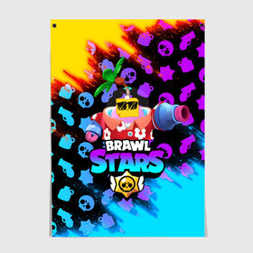 Постер с принтом BRAWL STARS SPROUT в Ухте, 100% бумага
 | бумага, плотность 150 мг. Матовая, но за счет высокого коэффициента гладкости имеет небольшой блеск и дает на свету блики, но в отличии от глянцевой бумаги не покрыта лаком | bibi | brawl stars | coach mike | crow | gale | leon | leon shark | max | mecha crow | mortis | mr.p | phoenix | sally leon | sandy | spike | sprout | tara | unicorn | virus 8 bit | werewolf | ворон | оборотень