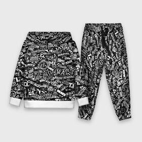 Детский костюм 3D (с толстовкой) с принтом Top Hip Hop в Ухте,  |  | Тематика изображения на принте: 50cent | eminem | hip hop | ice cube | jay z | onix | public enemy | rap | raper | rapper | run dmc | wu tang | паттрен | реп | репер | рэп | хип хоп