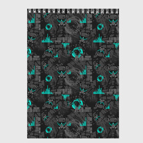 Скетчбук с принтом Cyber в Ухте, 100% бумага
 | 48 листов, плотность листов — 100 г/м2, плотность картонной обложки — 250 г/м2. Листы скреплены сверху удобной пружинной спиралью | Тематика изображения на принте: cyber | cyberpunk | hack | hacked | it | абстракция | паттерн | текстуры | техно | узор | хакер