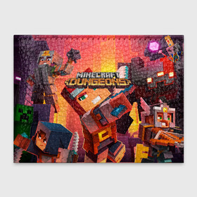 Обложка для студенческого билета с принтом Minecraft dungeons. в Ухте, натуральная кожа | Размер: 11*8 см; Печать на всей внешней стороне | craft | game | mine | minecraft | minecraftmemories | pixel | tnt | twitter | блок | динамит | игра | красный блок | майнкрафт | маркус перссон | пиксель | ремесло | тротил | шахта