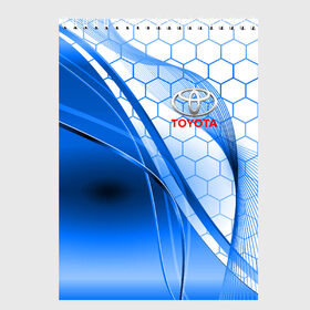 Скетчбук с принтом TOYOTA в Ухте, 100% бумага
 | 48 листов, плотность листов — 100 г/м2, плотность картонной обложки — 250 г/м2. Листы скреплены сверху удобной пружинной спиралью | 