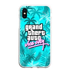 Чехол для iPhone XS Max матовый с принтом GTA VICE CITY в Ухте, Силикон | Область печати: задняя сторона чехла, без боковых панелей | grand theft auto | grove street | grove street 4 life | gta | gta 4 | gta 5 | gta sa | gta v | samp | san andreas | грув стрит | игры | самп | сан андреас