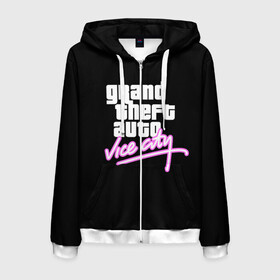 Мужская толстовка 3D на молнии с принтом GTA VICE CITY в Ухте, 100% полиэстер | длина до линии бедра, манжеты и пояс оформлены мягкой тканевой резинкой, двухслойный капюшон со шнурком для регулировки, спереди молния, по бокам два кармана | grand theft auto | grove street | grove street 4 life | gta | gta 4 | gta 5 | gta sa | gta v | samp | san andreas | грув стрит | игры | самп | сан андреас