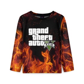 Детский лонгслив 3D с принтом GTA 5 в Ухте, 100% полиэстер | длинные рукава, круглый вырез горловины, полуприлегающий силуэт
 | grand theft auto | grove street | grove street 4 life | gta | gta 4 | gta 5 | gta sa | gta v | gta vice city | samp | san andreas | vice city | грув стрит | игры | самп | сан андреас