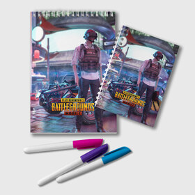 Блокнот с принтом Pubg в Ухте, 100% бумага | 48 листов, плотность листов — 60 г/м2, плотность картонной обложки — 250 г/м2. Листы скреплены удобной пружинной спиралью. Цвет линий — светло-серый
 | battleground | game | gamer | playerunknown battleground | pubg | pubg mobile | royal battle | битва | детские | игра | мужские | оружие | пабж