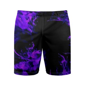 Мужские шорты спортивные с принтом ФИОЛЕТОВЫЙ ОГОНЬ в Ухте,  |  | bright | fire | flame | heat | light | wildfire | искры | огненный | огонь | пламя | пожар