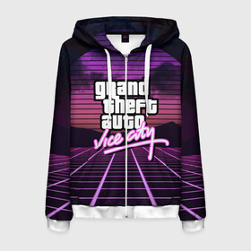Мужская толстовка 3D на молнии с принтом GTA VICE CITY в Ухте, 100% полиэстер | длина до линии бедра, манжеты и пояс оформлены мягкой тканевой резинкой, двухслойный капюшон со шнурком для регулировки, спереди молния, по бокам два кармана | grand theft auto | grove street | grove street 4 life | gta | gta 4 | gta 5 | gta sa | gta v | gta vice city | neon | samp | san andreas | vice city | грув стрит | игры | неон | самп | сан андреас