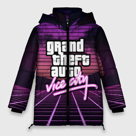 Женская зимняя куртка 3D с принтом GTA VICE CITY в Ухте, верх — 100% полиэстер; подкладка — 100% полиэстер; утеплитель — 100% полиэстер | длина ниже бедра, силуэт Оверсайз. Есть воротник-стойка, отстегивающийся капюшон и ветрозащитная планка. 

Боковые карманы с листочкой на кнопках и внутренний карман на молнии | grand theft auto | grove street | grove street 4 life | gta | gta 4 | gta 5 | gta sa | gta v | gta vice city | neon | samp | san andreas | vice city | грув стрит | игры | неон | самп | сан андреас