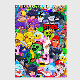 Скетчбук с принтом BRAWL STARS ВСЕ БРАВЛЕРЫ в Ухте, 100% бумага
 | 48 листов, плотность листов — 100 г/м2, плотность картонной обложки — 250 г/м2. Листы скреплены сверху удобной пружинной спиралью | bibi | brawl stars | coach mike | crow | gale | leon | leon shark | max | mecha crow | mortis | mr.p | nani | phoenix | sally leon | sandy | spike | sprout | tara | virus 8 bit | werewolf | ворон | оборотень