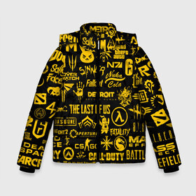 Зимняя куртка для мальчиков 3D с принтом ЛОГОТИПЫ ИГР в Ухте, ткань верха — 100% полиэстер; подклад — 100% полиэстер, утеплитель — 100% полиэстер | длина ниже бедра, удлиненная спинка, воротник стойка и отстегивающийся капюшон. Есть боковые карманы с листочкой на кнопках, утяжки по низу изделия и внутренний карман на молнии. 

Предусмотрены светоотражающий принт на спинке, радужный светоотражающий элемент на пуллере молнии и на резинке для утяжки | beyond good and evil | brawl stars | call of duty | cyberpunk 2077 | death stranding | detroit become human | fortnite | tes | the elder scrolls | war | киберпанк 2077 | масс эффект | фортнайт