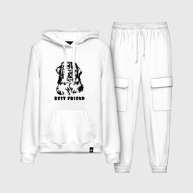 Женский костюм хлопок (с толстовкой) BEST FRIEND (Z): в Ухте,  |  | best friend | dog | doggie | doggy | друг человека | другу | кинолог | лабрадор | мохнатый | пес | пёсель | пёсик | подарок | подруге | собака | собакен | собаки | собачка | собачнику