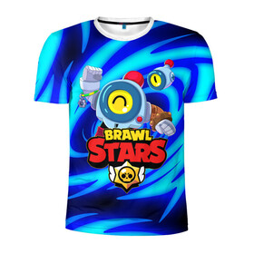 Мужская футболка 3D спортивная с принтом BRAWL STARS NANI | БРАВЛ СТАРС НАНИ в Ухте, 100% полиэстер с улучшенными характеристиками | приталенный силуэт, круглая горловина, широкие плечи, сужается к линии бедра | Тематика изображения на принте: bibi | brawl stars | coach mike | crow | gale | leon | leon shark | max | mecha crow | mortis | mr.p | nani | phoenix | sally leon | sandy | spike | sprout | tara | virus 8 bit | werewolf | ворон | оборотень