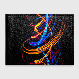 Обложка для студенческого билета с принтом НЕОНОВЫЙ ДЫМ в Ухте, натуральная кожа | Размер: 11*8 см; Печать на всей внешней стороне | abstract | abstraction | color | fractal | geometry | paitnt | polygon | polygonal | psy | абстракция | геометрия | краски | неоновые | полигоны | психоделика | фрактал