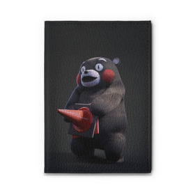 Обложка для автодокументов Kumamon: в Ухте, натуральная кожа |  размер 19,9*13 см; внутри 4 больших “конверта” для документов и один маленький отдел — туда идеально встанут права | fire | for | glory | hell | japan | kumamon | of course | ofc | satan | the | иероглифы | кумамон | медведь | огонь | пожар | сатана | япония