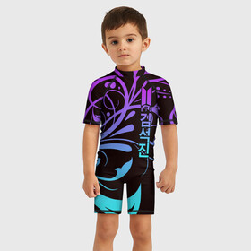 Детский купальный костюм 3D с принтом BTS в Ухте, Полиэстер 85%, Спандекс 15% | застежка на молнии на спине | bangtan | bighit | boy | fake love | j hope | jimin | jin | jungkook | korea | kpop | live | luv | mic drop | rm | suga | v | with | бтс | кей | поп