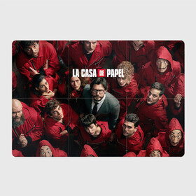 Магнитный плакат 3Х2 с принтом Бумажный дом | La Casa de Papel (Z) в Ухте, Полимерный материал с магнитным слоем | 6 деталей размером 9*9 см | Тематика изображения на принте: la casa de papel | netflix | берлин | бумажный дом | лиссабон | профессор | сальва | токио