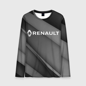 Мужской лонгслив 3D с принтом RENAULT. в Ухте, 100% полиэстер | длинные рукава, круглый вырез горловины, полуприлегающий силуэт | abstract | auto | brand | car | geometry | renault | sport | texture | абстракция | авто | автомобильные | бренд | геометрия | классика | машины | модные | ренаулт | спорт | стиль | текстура