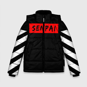 Зимняя куртка для мальчиков 3D SENPAI: в Ухте, ткань верха — 100% полиэстер; подклад — 100% полиэстер, утеплитель — 100% полиэстер | длина ниже бедра, удлиненная спинка, воротник стойка и отстегивающийся капюшон. Есть боковые карманы с листочкой на кнопках, утяжки по низу изделия и внутренний карман на молнии. 
Предусмотрены светоотражающий принт на спинке, радужный светоотражающий элемент на пуллере молнии и на резинке для утяжки | kanojo | notice me | senpai | аниме | девушка | кохай | манга | сёдзё | семпай | сенпай