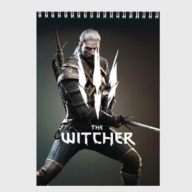 Скетчбук с принтом The Witcher в Ухте, 100% бумага
 | 48 листов, плотность листов — 100 г/м2, плотность картонной обложки — 250 г/м2. Листы скреплены сверху удобной пружинной спиралью | netflix | the witcher | американский сериал | ве витчер | ведьмак | геральт | игра | кино | нетфликс | популярные иллюстрации | сериал | сериалы | фильмы | фэнтези