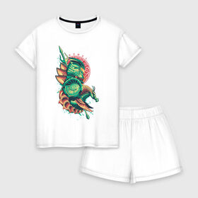 Женская пижама с шортиками хлопок XEBEL: в Ухте, 100% хлопок | футболка прямого кроя, шорты свободные с широкой мягкой резинкой | aquaman | atlanna | atlantean soldier | black manta | brine king | mera | orm | vdgerir | аквамен | аквамэн | артур карри | атланта | мера