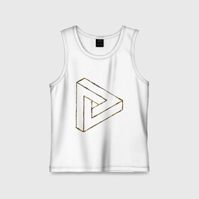 Детская майка хлопок с принтом 3D Треугольник в Ухте,  |  | 3д рисунок | 3д треугольник | 3д фигуры | знаки | лето | фигуры