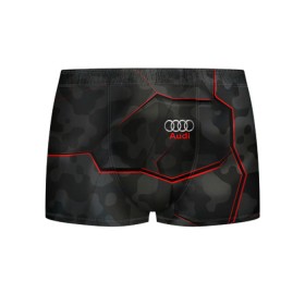 Мужские трусы 3D с принтом AUDI. в Ухте, 50% хлопок, 50% полиэстер | классическая посадка, на поясе мягкая тканевая резинка | abstract | audi | auto | brand | car | geometry | sport | texture | абстракция | авто | автомобильные | ауди | бренд | геометрия | классика | машины | модные | спорт | стиль | текстура