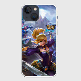 Чехол для iPhone 13 mini с принтом mobile legends в Ухте,  |  | 5v5 | dota | game | heroes | legends | moba | mobile | mobile legends | mobile moba | pubg | pvp | герои | дети | для женщин | для мужчин | дота | игра | легенда | моба | мобла