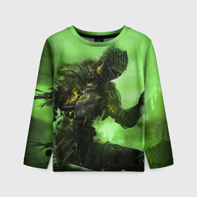 Детский лонгслив 3D DARK SOULS: в Ухте, 100% полиэстер | длинные рукава, круглый вырез горловины, полуприлегающий силуэт
 | dark | dark souls | demon souls | knight | praise the sun | дарк соулс | демон соулс | игры | рыцарь | темные души | тьма