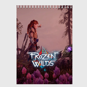 Скетчбук с принтом HORIZON ZERO DAWN в Ухте, 100% бумага
 | 48 листов, плотность листов — 100 г/м2, плотность картонной обложки — 250 г/м2. Листы скреплены сверху удобной пружинной спиралью | aloy | antasy girl | art | artwork | digital art | fantasy | horizon | horizon: zero dawn | landscape | tallneck | warrior fantasy | weapon | zero dawn
