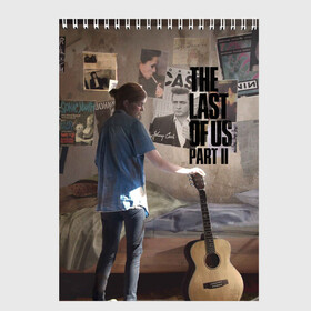 Скетчбук с принтом The Last of Us part 2 в Ухте, 100% бумага
 | 48 листов, плотность листов — 100 г/м2, плотность картонной обложки — 250 г/м2. Листы скреплены сверху удобной пружинной спиралью | ellie | games | joel | naughty dog | night | джоэл | игры | ночь | одни из нас | часть 2 | элли
