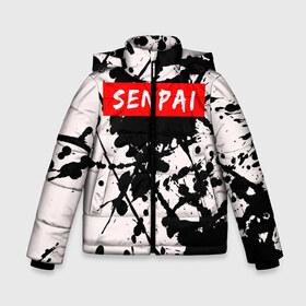 Зимняя куртка для мальчиков 3D SENPAI: в Ухте, ткань верха — 100% полиэстер; подклад — 100% полиэстер, утеплитель — 100% полиэстер | длина ниже бедра, удлиненная спинка, воротник стойка и отстегивающийся капюшон. Есть боковые карманы с листочкой на кнопках, утяжки по низу изделия и внутренний карман на молнии. 
Предусмотрены светоотражающий принт на спинке, радужный светоотражающий элемент на пуллере молнии и на резинке для утяжки | kanojo | notice me | senpai | аниме | девушка | кохай | манга | сёдзё | семпай | сенпай