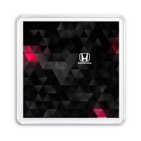 Магнит 55*55 с принтом HONDA в Ухте, Пластик | Размер: 65*65 мм; Размер печати: 55*55 мм | Тематика изображения на принте: honda | авто | автомобиль | логотип | марка | машина | надпись | текстура | хонда