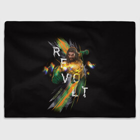 Плед 3D с принтом REVOLT в Ухте, 100% полиэстер | закругленные углы, все края обработаны. Ткань не мнется и не растягивается | Тематика изображения на принте: aquaman | atlanna | atlantean soldier | black manta | brine king | mera | orm | vdgerir | аквамен | аквамэн | артур карри