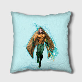 Подушка 3D с принтом AQUAMAN в Ухте, наволочка – 100% полиэстер, наполнитель – холлофайбер (легкий наполнитель, не вызывает аллергию). | состоит из подушки и наволочки. Наволочка на молнии, легко снимается для стирки | Тематика изображения на принте: aquaman | atlanna | atlantean soldier | black manta | brine king | mera | orm | vdgerir | аквамен | аквамэн | артур карри