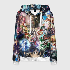 Мужская толстовка 3D на молнии с принтом АНИМЕ ALLPIC в Ухте, 100% полиэстер | длина до линии бедра, манжеты и пояс оформлены мягкой тканевой резинкой, двухслойный капюшон со шнурком для регулировки, спереди молния, по бокам два кармана | 