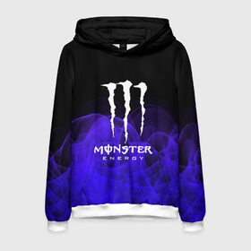 Мужская толстовка 3D с принтом MONSTER ENERGY в Ухте, 100% полиэстер | двухслойный капюшон со шнурком для регулировки, мягкие манжеты на рукавах и по низу толстовки, спереди карман-кенгуру с мягким внутренним слоем. | Тематика изображения на принте: adrenalin | energy monster | monster | monster energy | monstr | sport | адреналин | монстер | монстр | напиток | спорт | энергетик